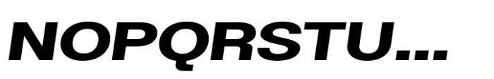 Helonik Extended Extra Bold Italic Font UPPERCASE