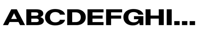 Helonik Extended Extra Bold Font UPPERCASE