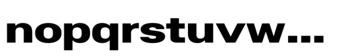 Helonik Extended Extra Bold Font LOWERCASE