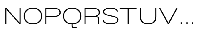 Helonik Extended Extra Light Font UPPERCASE