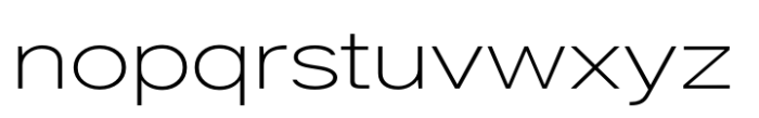 Helonik Extended Extra Light Font LOWERCASE