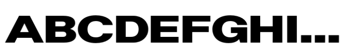 Helonik Extended Heavy Font UPPERCASE
