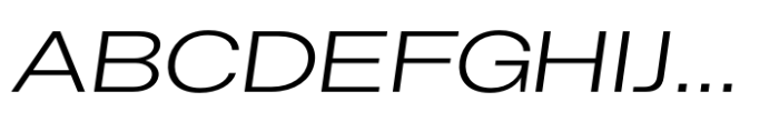 Helonik Extended Light Italic Font UPPERCASE