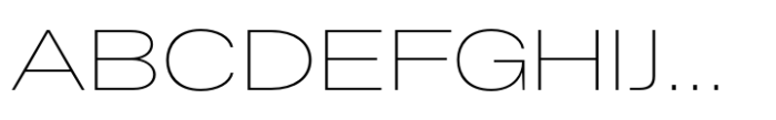 Helonik Extended Thin Font UPPERCASE