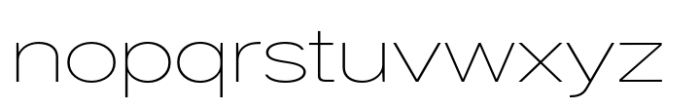 Helonik Extended Thin Font LOWERCASE