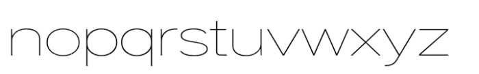 Helonik Extended Ultra Light Font LOWERCASE