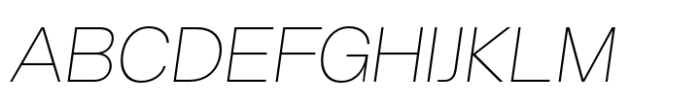 Helonik Thin Italic Font UPPERCASE