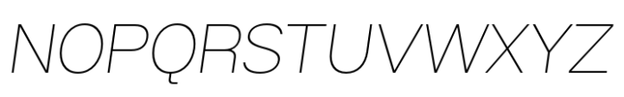 Helonik Thin Italic Font UPPERCASE