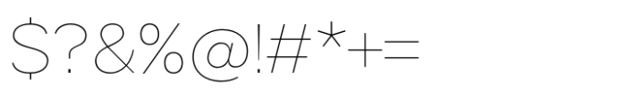 Helonik Ultra Light Italic Font OTHER CHARS