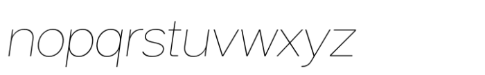 Helonik Ultra Light Italic Font LOWERCASE