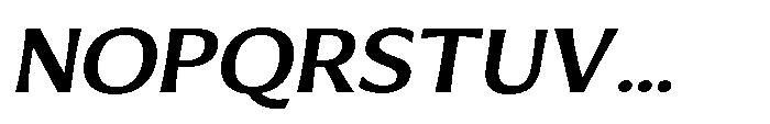 Helsika Semi Bold Semi Expanded Italic Font UPPERCASE