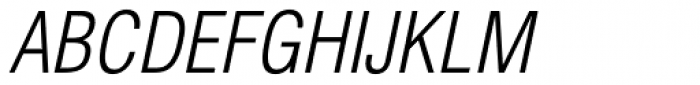 Helvetica Cond Light Oblique Font UPPERCASE