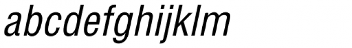 Helvetica Cond Oblique Font LOWERCASE