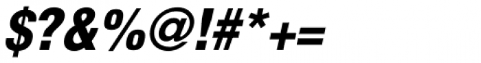 Helvetica Condensed Black Oblique Font OTHER CHARS