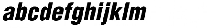 Helvetica Condensed Black Oblique Font LOWERCASE