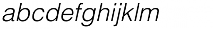 Helvetica Light Oblique Font LOWERCASE