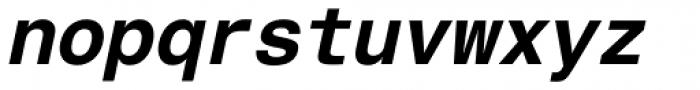 Helvetica Monospaced PanEuropean W1G Bold Italic Font LOWERCASE