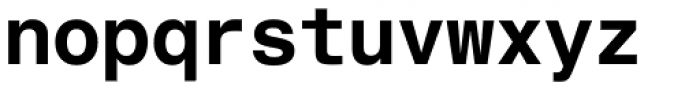 Helvetica Monospaced PanEuropean W1G Bold Font LOWERCASE
