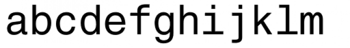 Helvetica Monospaced Pro Roman Font LOWERCASE