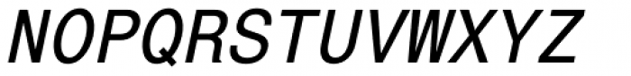 Helvetica Monospaced Std Italic Font UPPERCASE