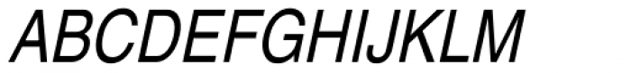 Helvetica Narrow Oblique Font UPPERCASE