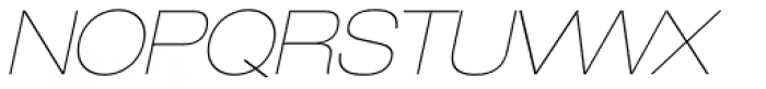 Helvetica Neue 23 Ext UltraLight Oblique Font UPPERCASE