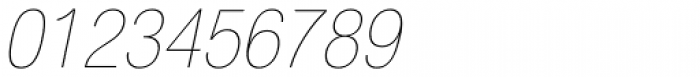 Helvetica Neue 27 Cond UltraLight Oblique Font OTHER CHARS