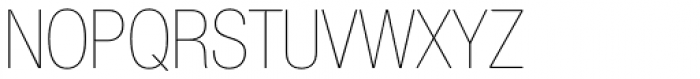 Helvetica Neue 27 Cond UltraLight Font UPPERCASE