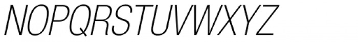 Helvetica Neue 37 Cond Thin Oblique Font UPPERCASE