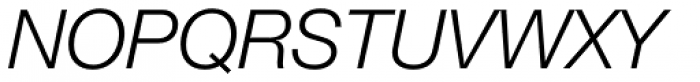 Helvetica Neue 46 Light Italic Font UPPERCASE