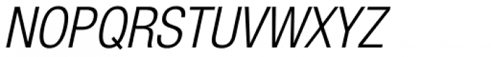 Helvetica Neue 47 Cond Light Oblique Font UPPERCASE
