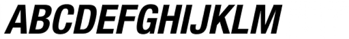 Helvetica Neue 77 Cond Bold Oblique Font UPPERCASE