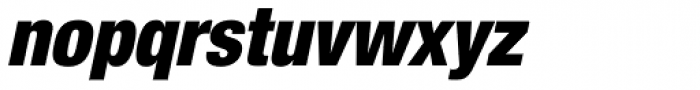 Helvetica Neue 97 Cond Black Oblique Font LOWERCASE