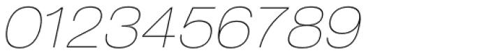 Helvetica Neue LT Std 23 UltraLight Extended Oblique Font OTHER CHARS