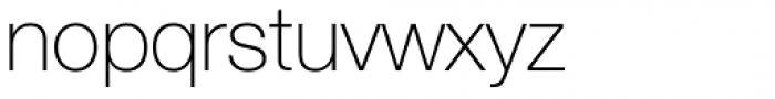 Helvetica Neue LT Std 35 Thin Font LOWERCASE