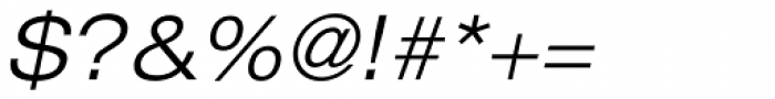 Helvetica Neue LT Std 43 Light Extended Oblique Font OTHER CHARS