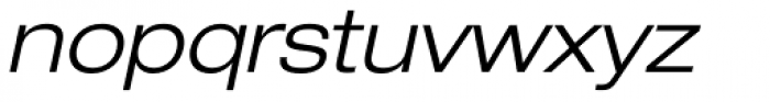 Helvetica Neue LT Std 43 Light Extended Oblique Font LOWERCASE