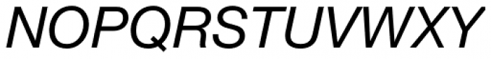 Helvetica Neue LT Std 56 Italic Font UPPERCASE