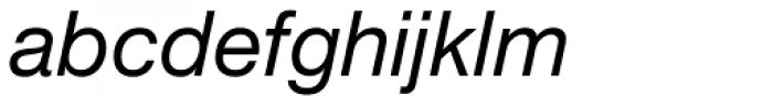 Helvetica Neue LT Std 56 Italic Font LOWERCASE