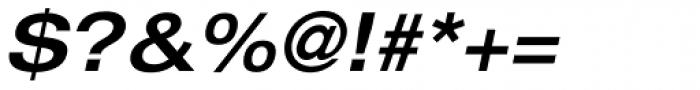 Helvetica Neue LT Std 63 Medium Extended Oblique Font OTHER CHARS