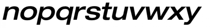 Helvetica Neue LT Std 63 Medium Extended Oblique Font LOWERCASE