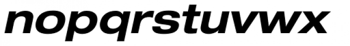 Helvetica Neue LT Std 73 Bold Extended Oblique Font LOWERCASE