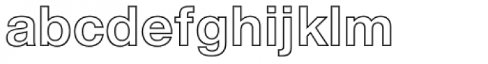 Helvetica Neue LT Std 75 Bold Outline Font LOWERCASE
