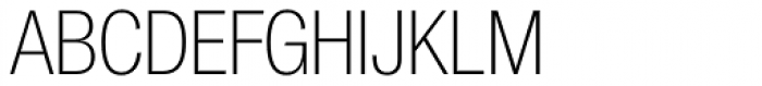 Helvetica Neue Paneuropean W1G 37 Cond Thin Font UPPERCASE
