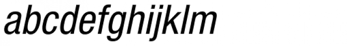Helvetica Neue Paneuropean W1G 57 Cond Oblique Font LOWERCASE