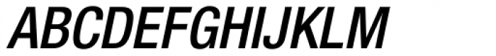 Helvetica Neue Paneuropean W1G 67 Cond Medium Oblique Font UPPERCASE