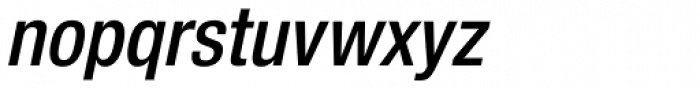 Helvetica Neue Paneuropean W1G 67 Cond Medium Oblique Font LOWERCASE