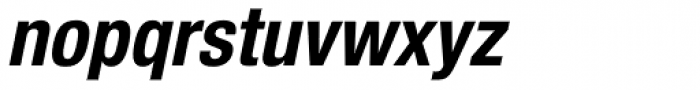 Helvetica Neue Paneuropean W1G 77 Cond Bold Oblique Font LOWERCASE