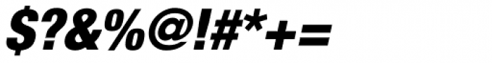 Helvetica Neue Paneuropean W1G 97 Cond Black Oblique Font OTHER CHARS