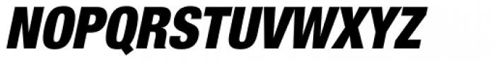 Helvetica Neue Paneuropean W1G 97 Cond Black Oblique Font UPPERCASE